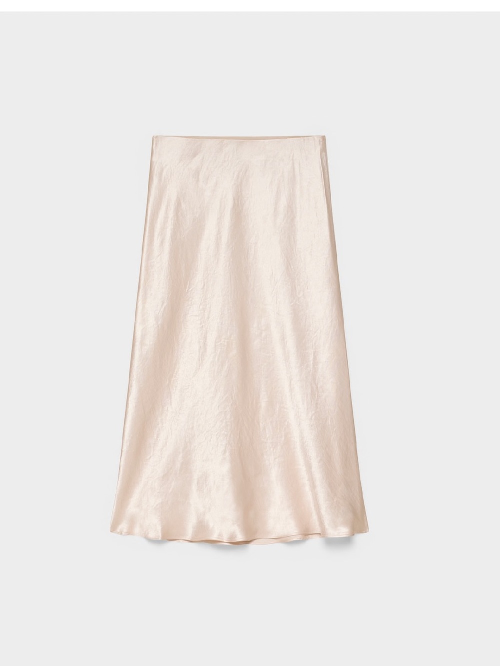 Aritzia Babaton Satin Bias Midi Skirt in Denude (Pale Blush)